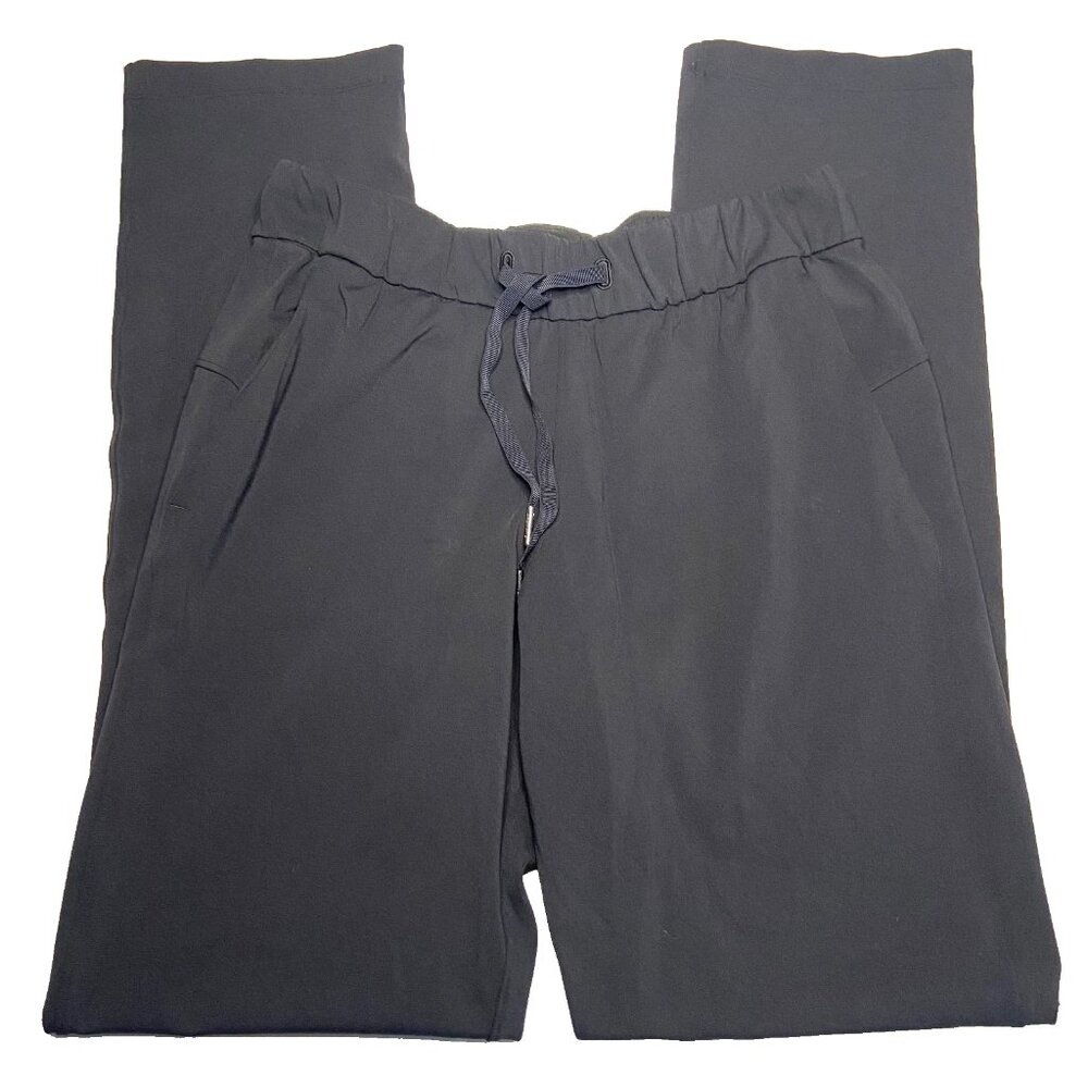 Lululemon Keep Moving Pant Size 6 Black Comfort Active Drawstring Athleisure